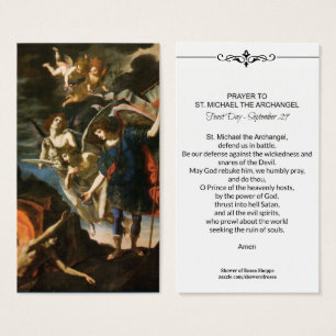 St. Michael the Archangel Prayer Holy Card
