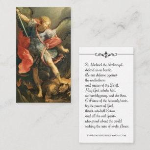 St. Michael the Archangel Prayer Holy Card