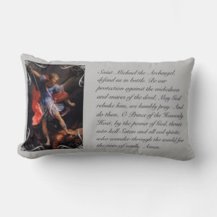 St. Michael, the Archangel Prayer Throw Pillow