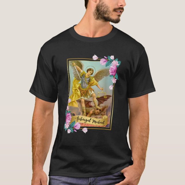 St Michael the Archangel Protector Catholic Church T-Shirt (Front)