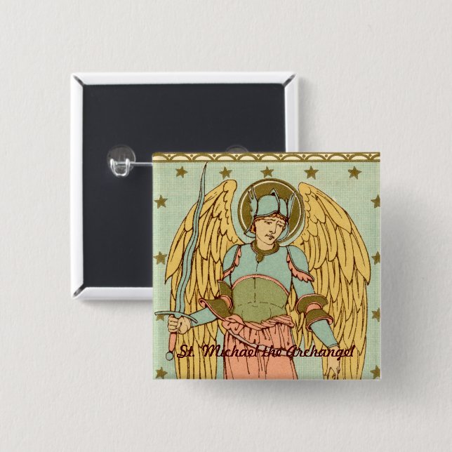 St. Michael the Archangel (RLS 12) 15 Cm Square Badge (Front & Back)