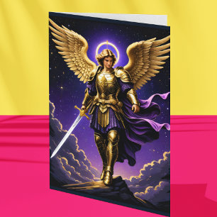 St Michael the Archangel Roman Catholic Holiday Card
