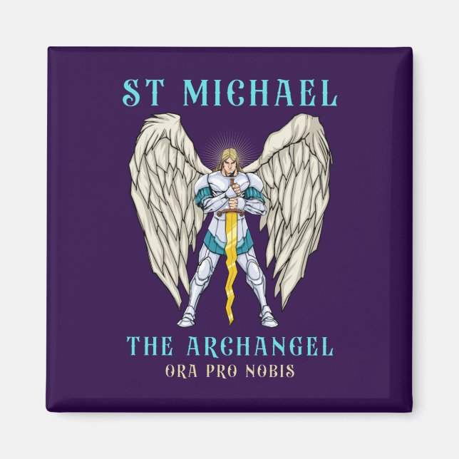 St Michael the Archangel Roman Catholic Magnet (Front)