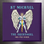 St Michael the Archangel Roman Catholic Magnet<br><div class="desc">This Roman Catholic Archangel St Michael T-Shirt makes a great gift for any occasion.</div>