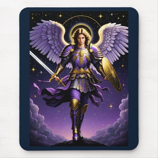 St Michael the Archangel Roman Catholic Mouse Mat (Front)
