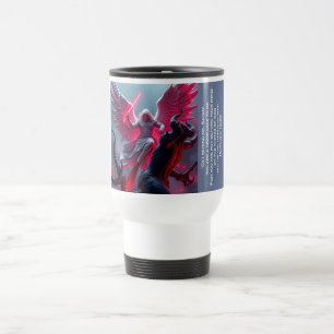 St. Michael the Archangel Slays Satan Travel Mug