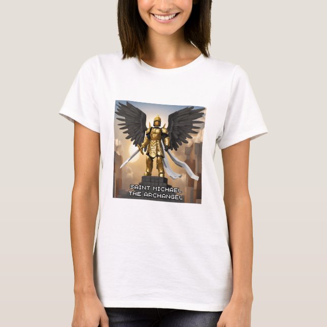 St. Michael the Archangel T-Shirt Catholic Tee (Front)