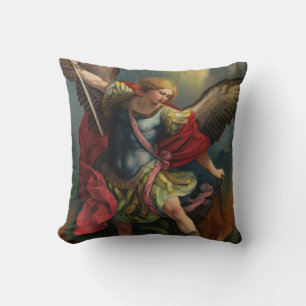 St. Michael the Archangel Throw Pillow