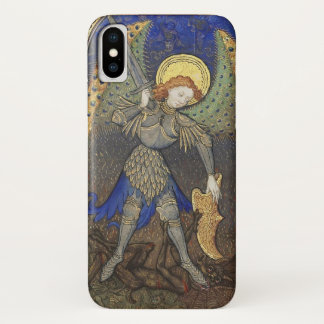 St. Michael the Archangel with Devil iPhone X Case