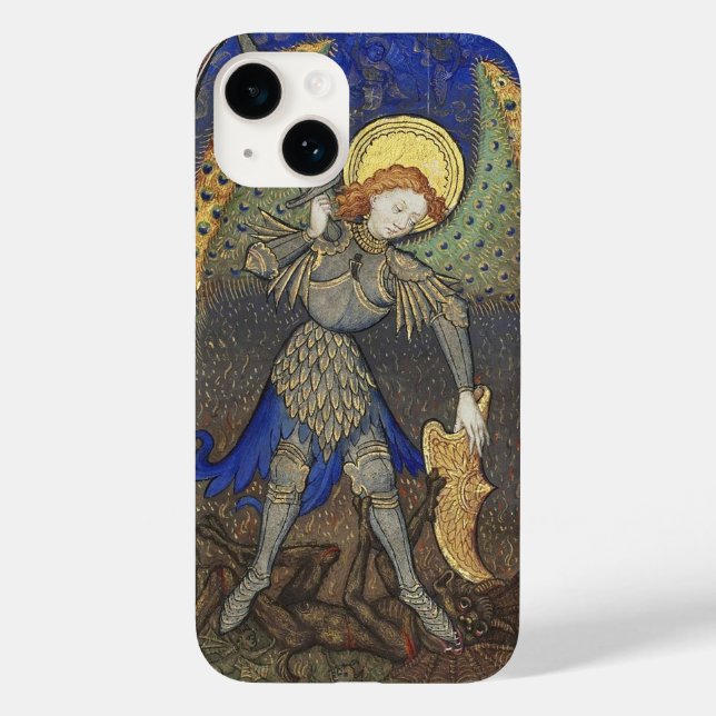 St. Michael the Archangel with Devil Case-Mate iPhone Case (Back)