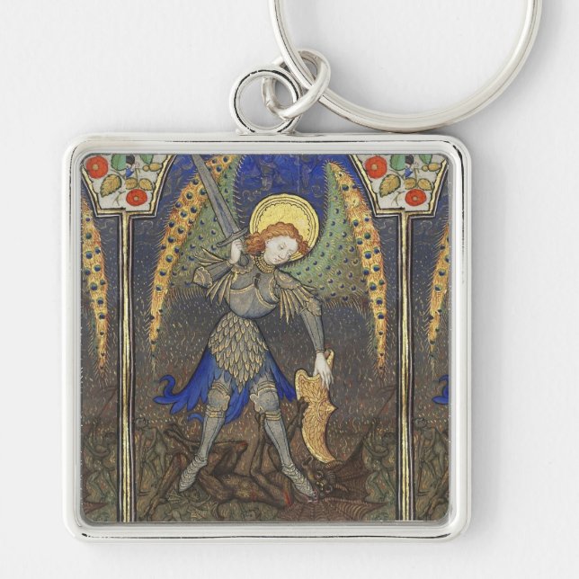 St. Michael the Archangel with Devil Key Ring (Front)