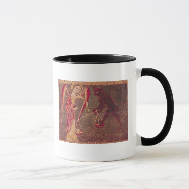 St. Michael Weighing Souls, from an altarpiece Mug (Right)