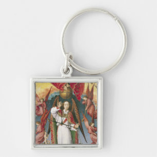 St. Michael Weighing the Souls Key Ring