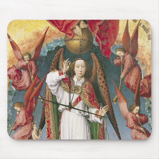 St. Michael Weighing the Souls Mouse Mat (Front)
