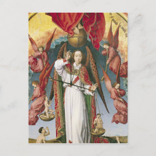 St. Michael Weighing the Souls Postcard