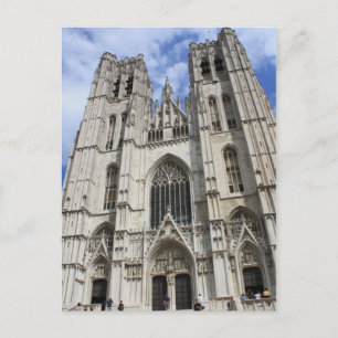St Michaels Church Brussels Belgium Postcard