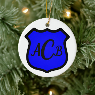 St. Michael's Shield (Style 1) Circular Ceramic Tree Decoration