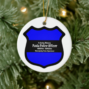 St. Michael's Shield (Style 3) Circular Ceramic Tree Decoration