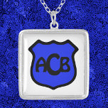 St. Michael's Shield with Monogram Silver Plated Necklace<br><div class="desc">Over the centuries, St. Michael the Archangel has most often been depicted in art wearing a helmet and armour and carrying a sword and shield. The shape of his shield has varied according to the time and the place where the artist lived. It’s been round, oval, rectangular, and most of...</div>