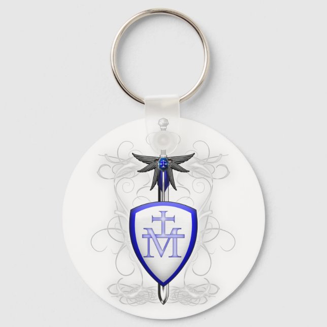 St. Michael's Sword Key Ring (Front)