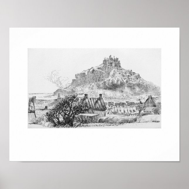 St. Michael's Train Cornwall Eleanor Hughes Print  (Front)