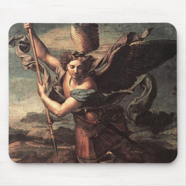St Micheal and the Devil Mouse Mat (Front)