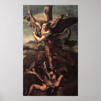 St Micheal and the Devil Poster