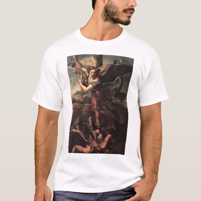 St Micheal and the Devil T-Shirt (Front)