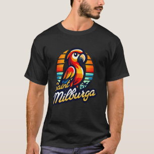 St Milburga Wild Birds Parrot Shropshire Day Catho T-Shirt