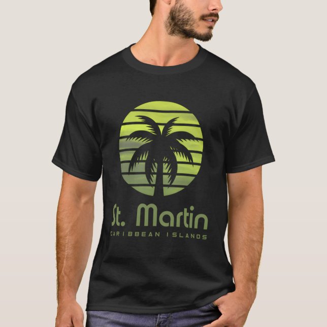 St Min Caribbean Island T-Shirt (Front)