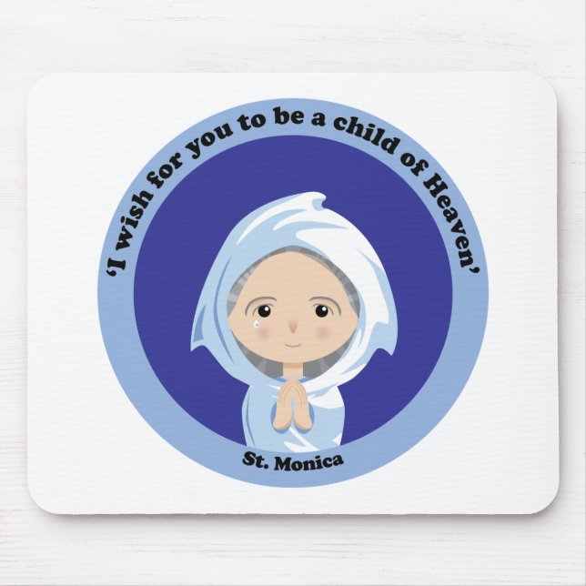 St. Monica Mouse Mat (Front)