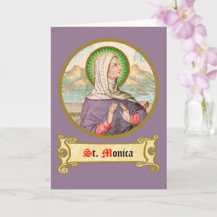 St. Monica of Tagaste (SAU 047; detail) Card