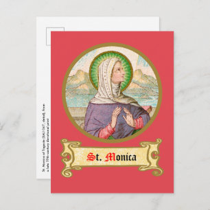 St. Monica of Tagaste (SAU 047; detail) Postcard