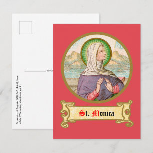 St. Monica of Tagaste (SAU 047; detail) Postcard