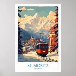 St Moritz Poster Switzerland 1