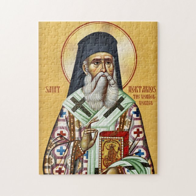 St. Nektarios of Aegina Jigsaw Puzzle (Vertical)