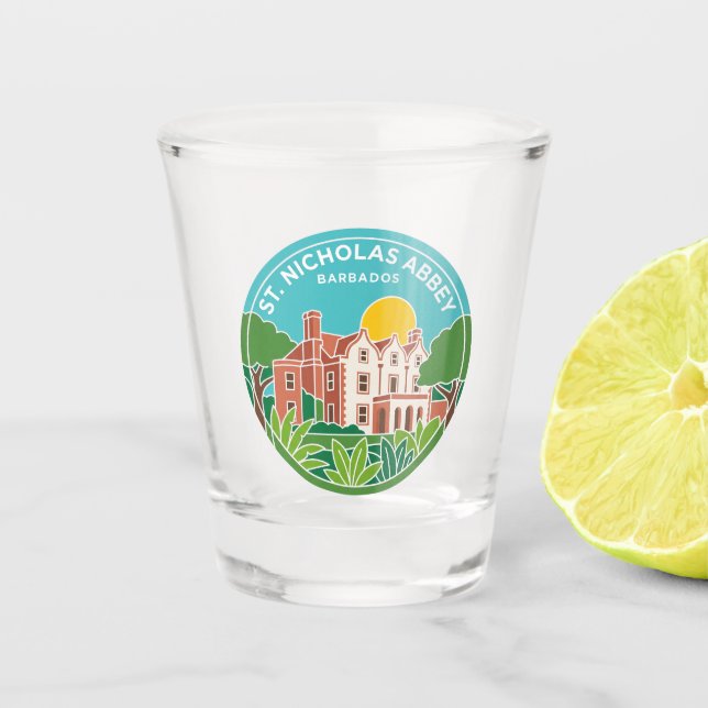 St. Nicholas Abbey Barbados Shot Glass (Front)
