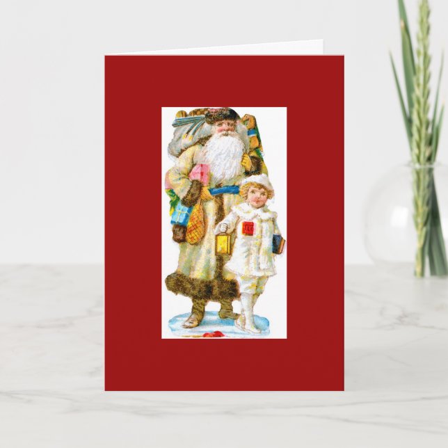 St. Nicholas and Child Holiday Card (Front)
