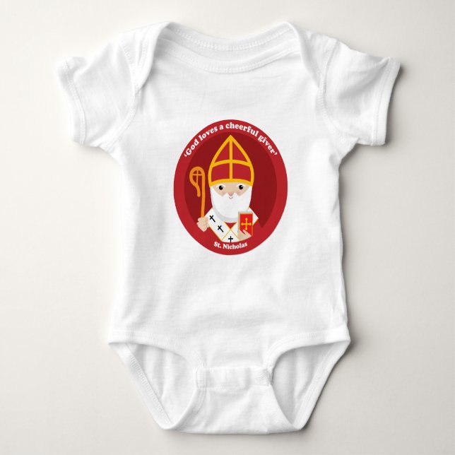 St. Nicholas Baby Bodysuit (Front)