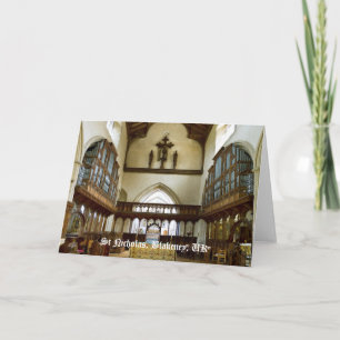 St Nicholas Church, Blakeney UK blank card
