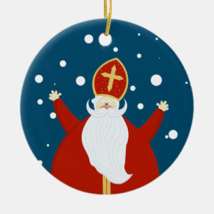 St. Nicholas Day children's holidays Ceramic Tree Decoration