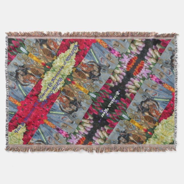  St Nicholas II & St Alexandra of RUSSIA Throw Blanket (Front)