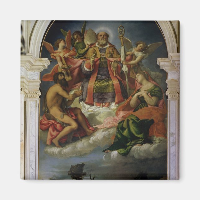 St. Nicholas in Glory with Saints Magnet (Front)