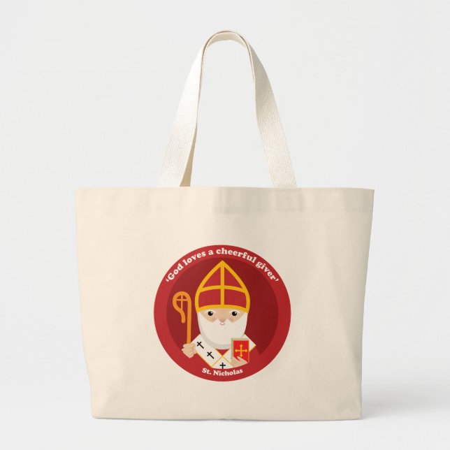 St. Nicholas Large Tote Bag (Front)