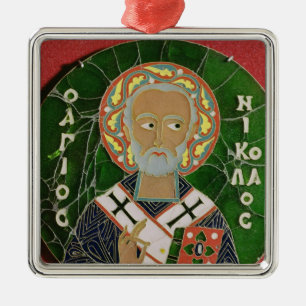 St. Nicholas Metal Tree Decoration