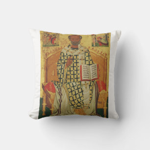 St. Nicholas of Myra Byzantine Orthodox Icon Cushion