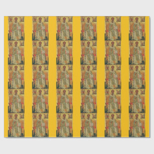 St. Nicholas of Myra Byzantine Orthodox Icon Wrapping Paper