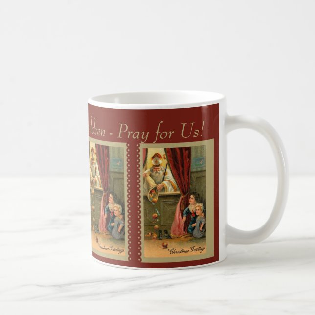 St. Nicholas of Myra with Children Coffee Mug (Right)