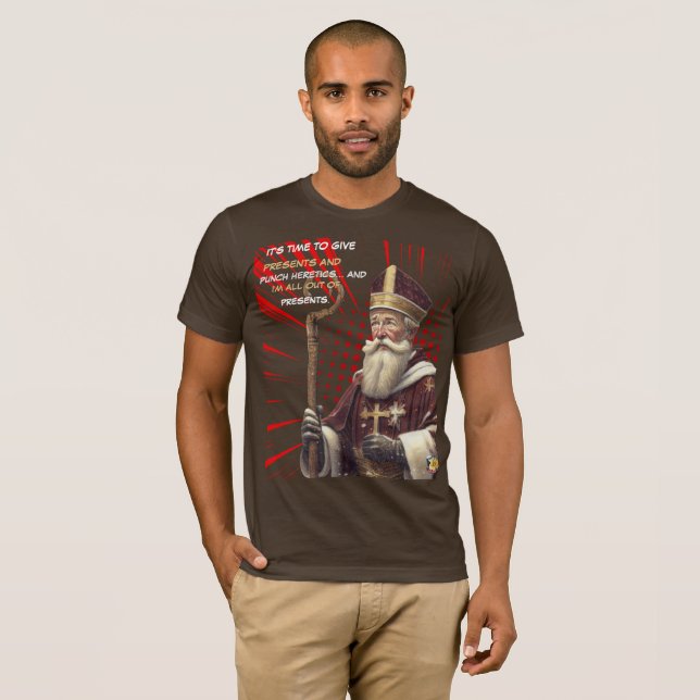 St. Nicholas “Punch Heretics” T-Shirt (Front Full)