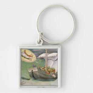 St. Nicholas Saves a Ship from Wreckage Key Ring